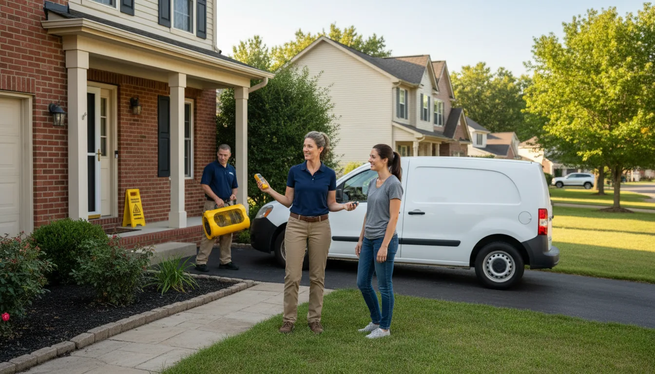 Residential water damage restoration in Climax, NC